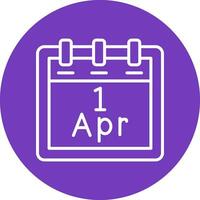 April 1 Vector Icon