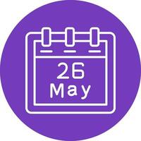 May 26 Vector Icon