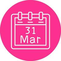 March 31 Vector Icon