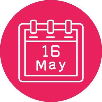 May 16 Vector Icon