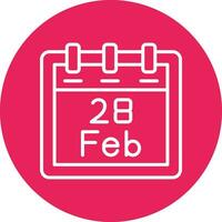 February 28 Vector Icon