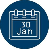 January 30 Vector Icon