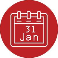 January 31 Vector Icon