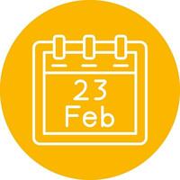 February 23 Vector Icon