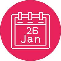 January 26 Vector Icon