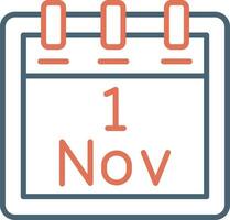 November 1 Vector Icon