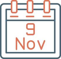 November 9 Vector Icon