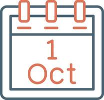 October 1 Vector Icon