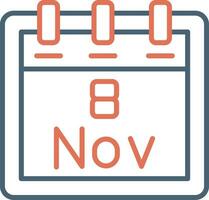 November 8 Vector Icon