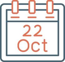 October 22 Vector Icon