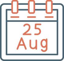 August 25 Vector Icon