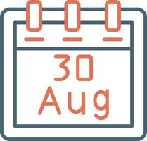 August 30 Vector Icon