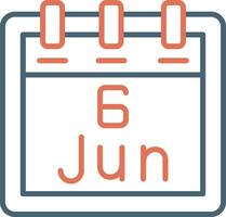 June 6 Vector Icon