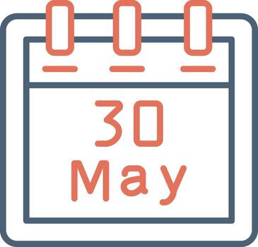 May 30 Vector Icon