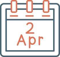 April 2 Vector Icon