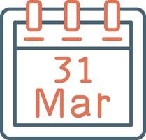 March 31 Vector Icon
