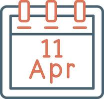 April 11 Vector Icon