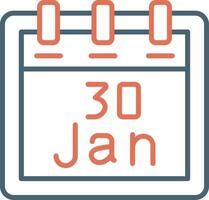 January 30 Vector Icon