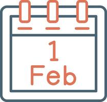 February 1 Vector Icon