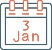 January 3 Vector Icon