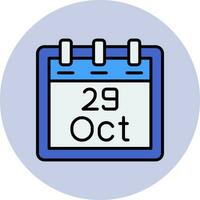 October 29 Vector Icon