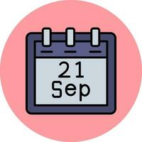 September 21 Vector Icon