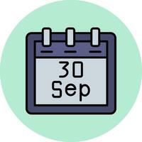 September 30 Vector Icon