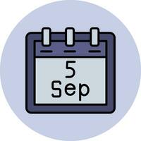 September 5 Vector Icon