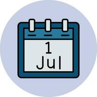 July 1 Vector Icon