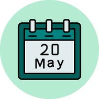 May 20 Vector Icon