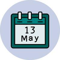 May 13 Vector Icon