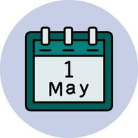 May 1 Vector Icon