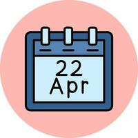 April 22 Vector Icon