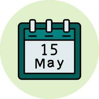 May 15 Vector Icon