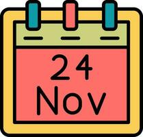 November 24 Vector Icon