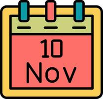 November 10 Vector Icon