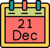 December 21 Vector Icon