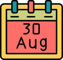 August 30 Vector Icon