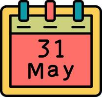 May 31 Vector Icon