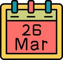 March 26 Vector Icon
