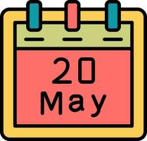 May 20 Vector Icon