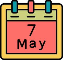 May 7 Vector Icon