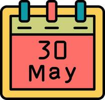 May 30 Vector Icon