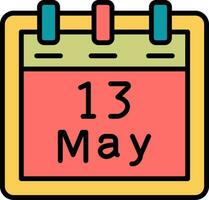 May 13 Vector Icon