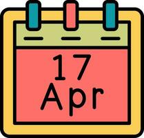 April 17 Vector Icon