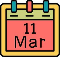 March 11 Vector Icon