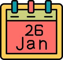 January 26 Vector Icon