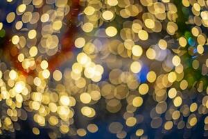 Abstract colorful light bokeh background, Glitter defocused abstract Twinkly Lights and Stars for background. photo