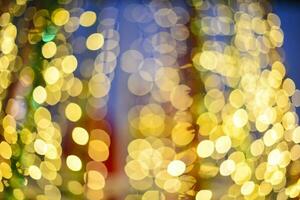 Abstract colorful light bokeh background, Glitter defocused abstract Twinkly Lights and Stars for background. photo