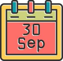 September 30 Vector Icon